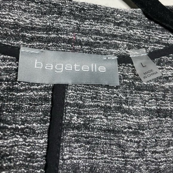 NEW Bagatelle Open Front Wool Waterfall Jacket L - Picture 3 of 5